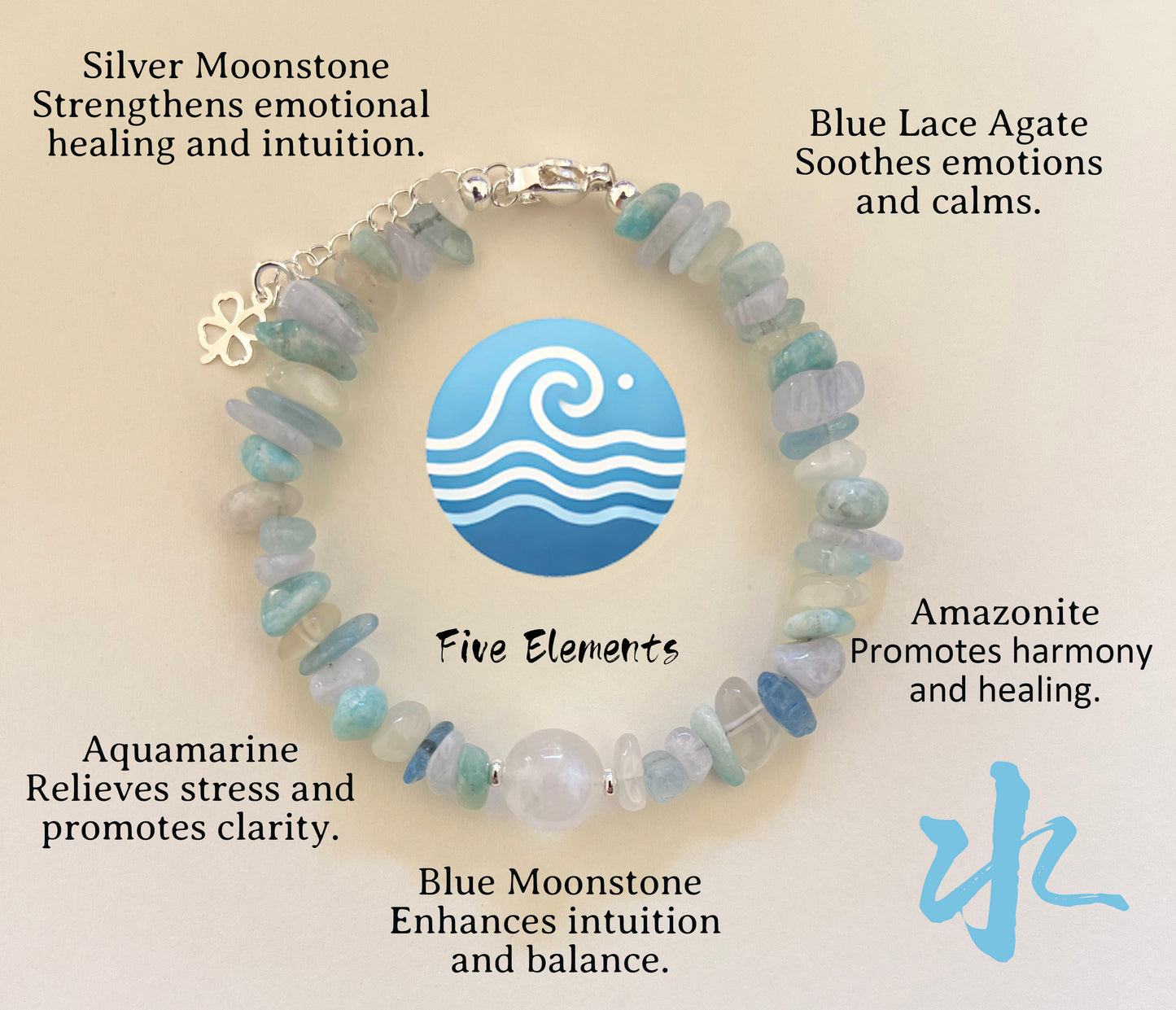 Five Elements Crystal Bracelet——Water Elements