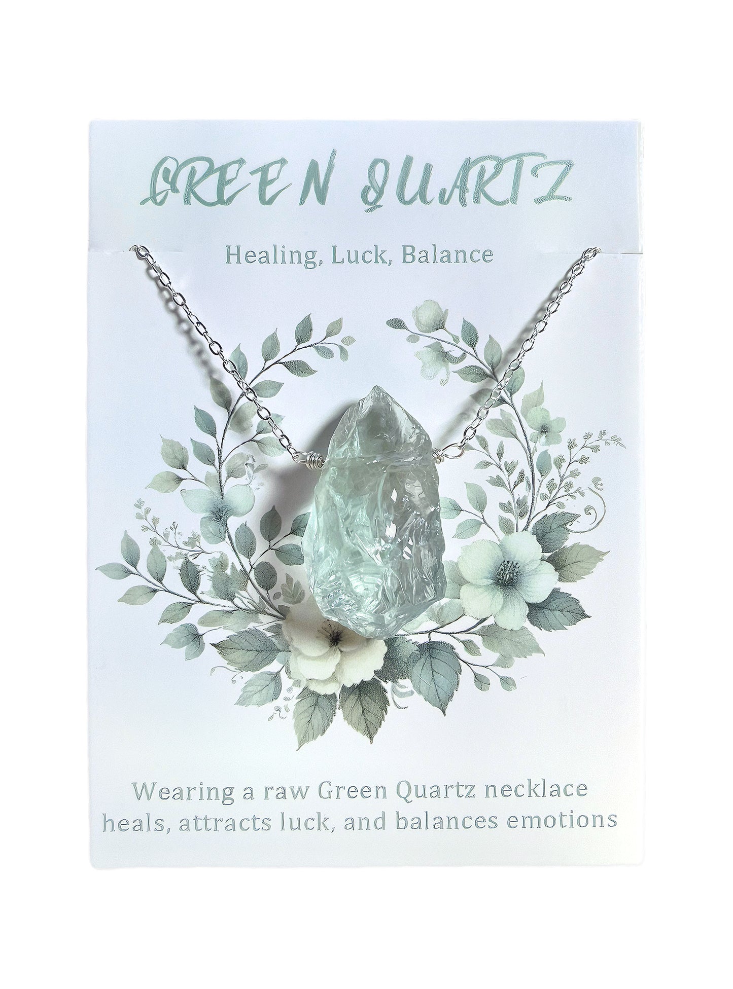 Green crystal rough stone