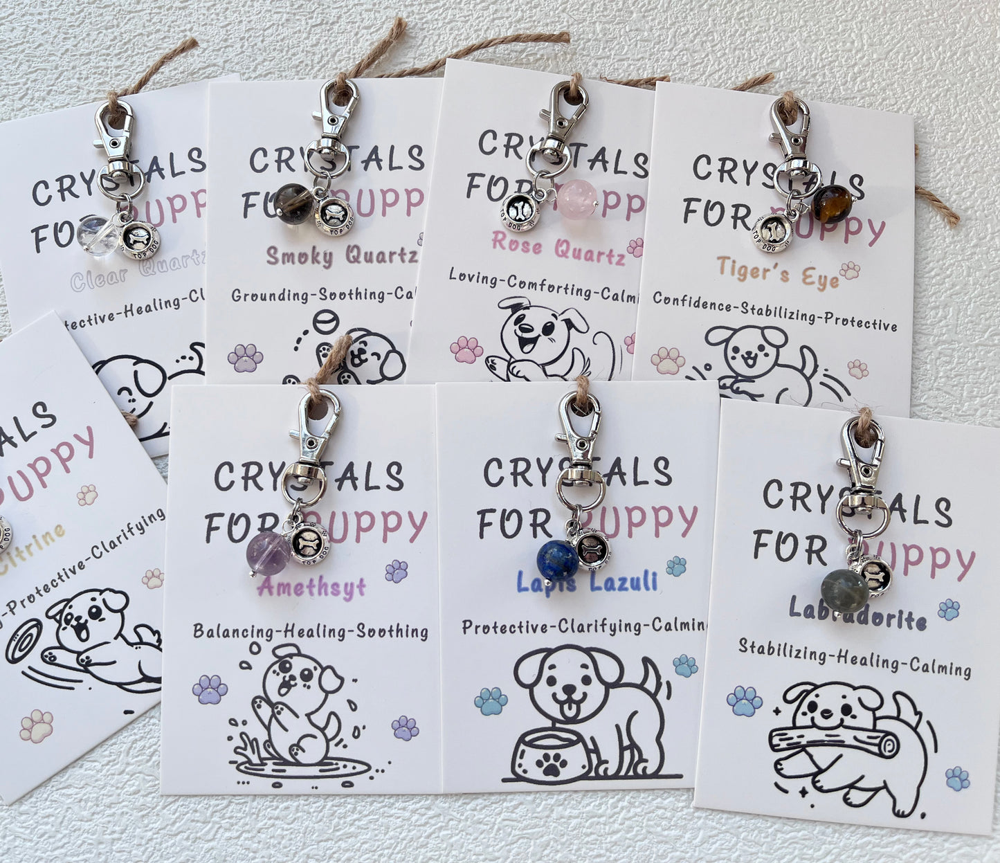 A Touch of Elegance and Energy for Your Dog: Crystal Pendant for Dog Collars