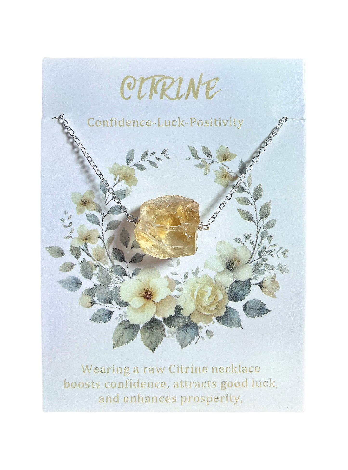 Citrine Rough Stone Necklace