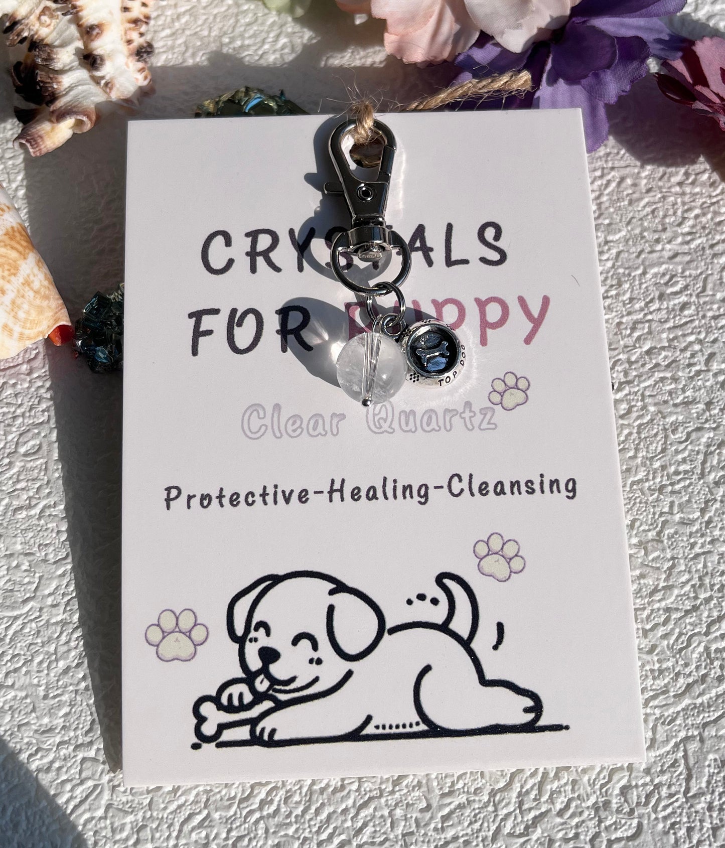 A Touch of Elegance and Energy for Your Dog: Crystal Pendant for Dog Collars