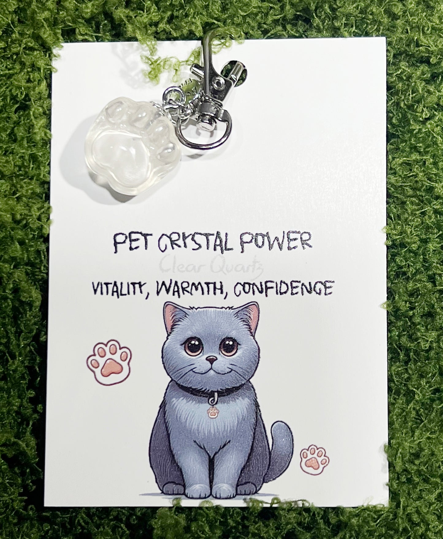 Crystal Cat Paw Pet Pendant——Gentle Comfort for the Soul
