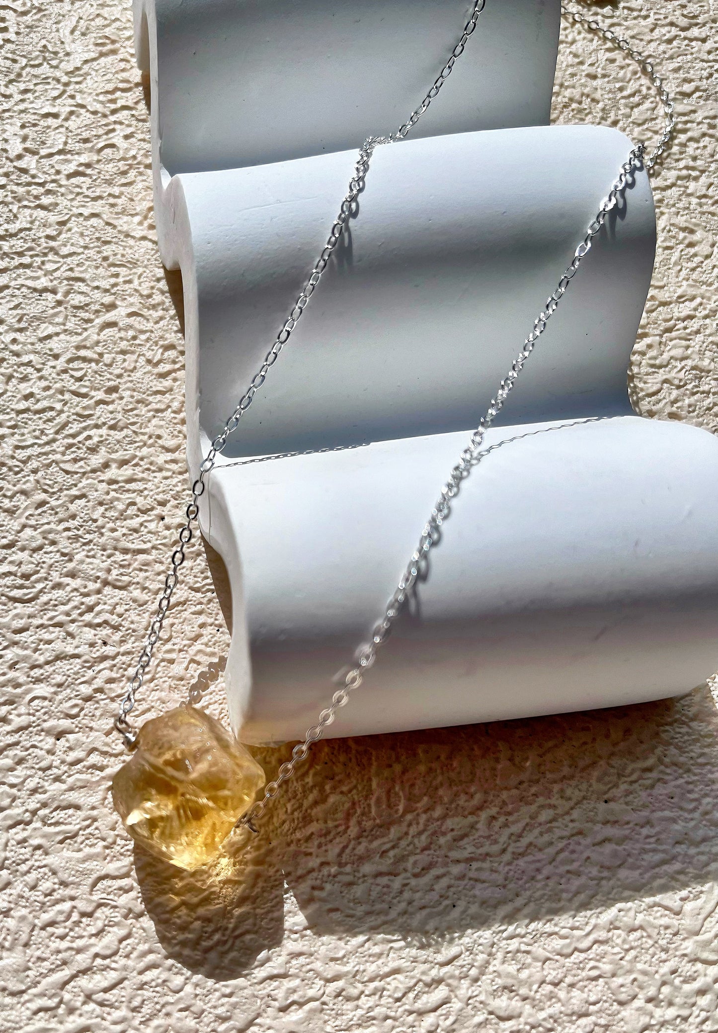 Citrine Rough Stone Necklace