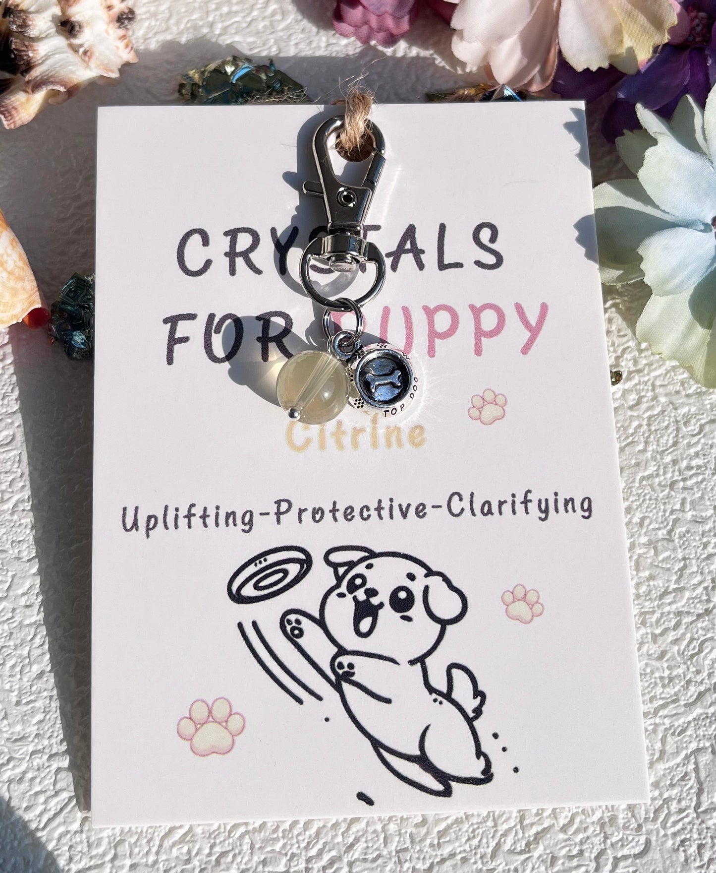 A Touch of Elegance and Energy for Your Dog: Crystal Pendant for Dog Collars