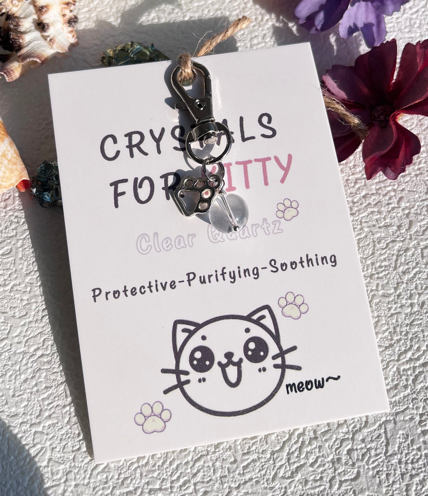 Exclusive Energy Guardian for Cats: Crystal Pendant for Cat Collars