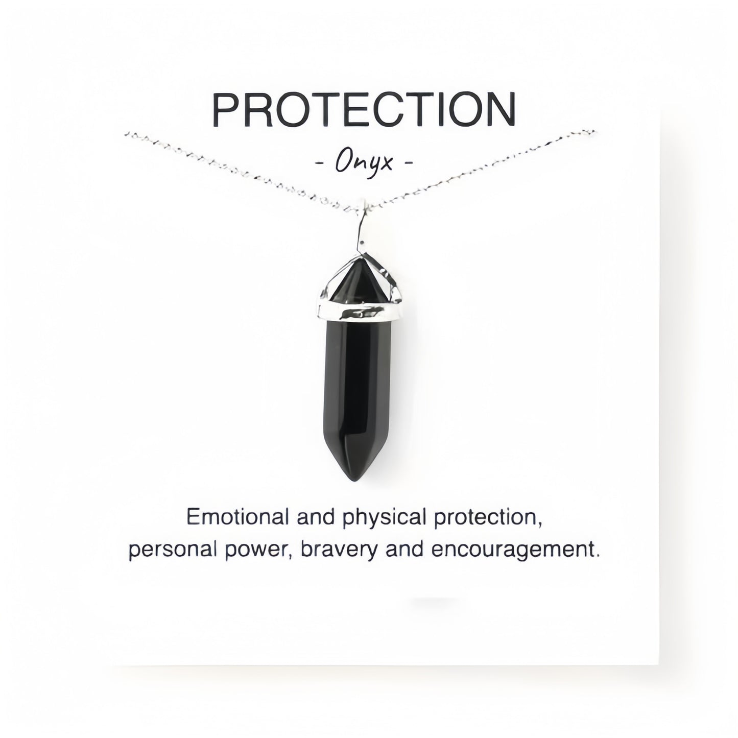 Protection - Black Agate Pendant