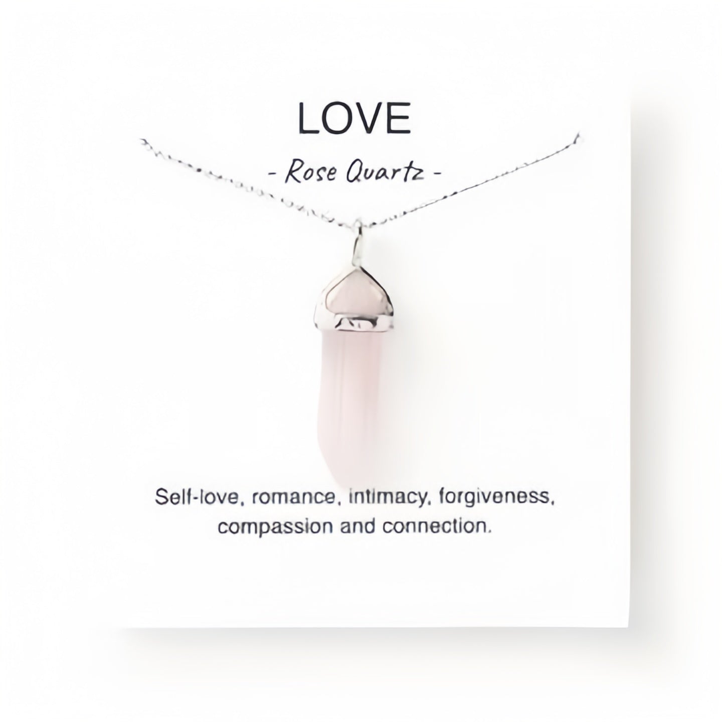 Love - Rose Quartz Pendant