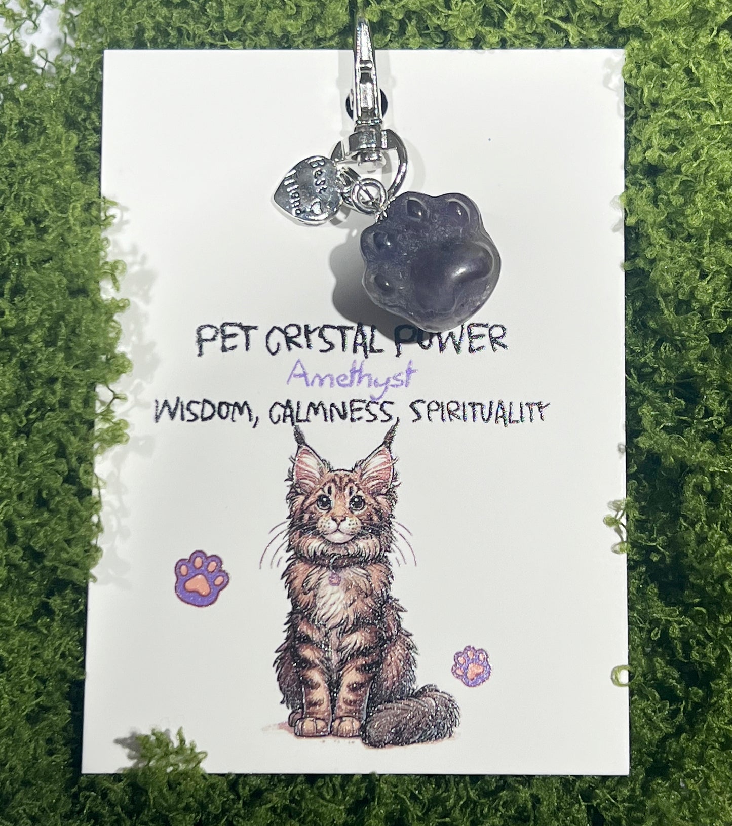 Crystal Cat Paw Pet Pendant——Gentle Comfort for the Soul
