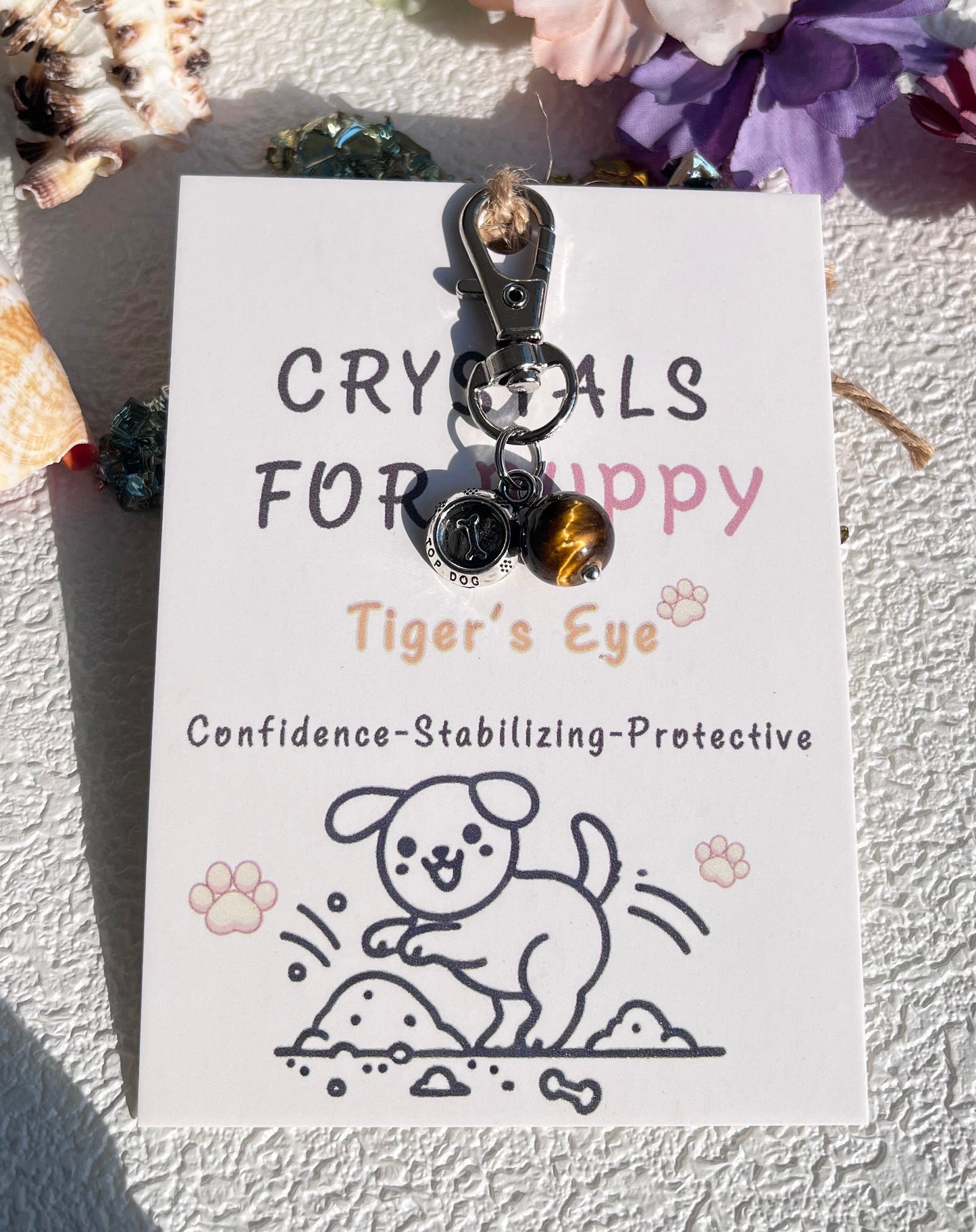 A Touch of Elegance and Energy for Your Dog: Crystal Pendant for Dog Collars