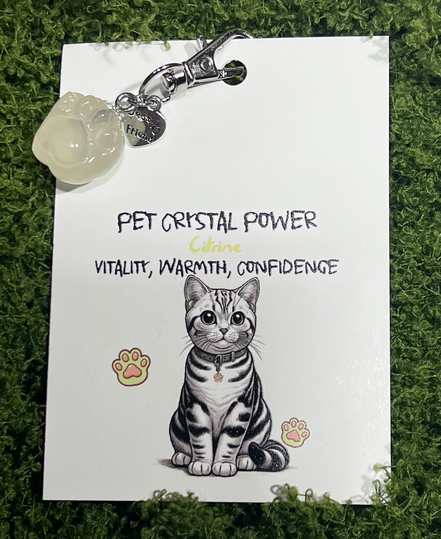 Crystal Cat Paw Pet Pendant——Gentle Comfort for the Soul