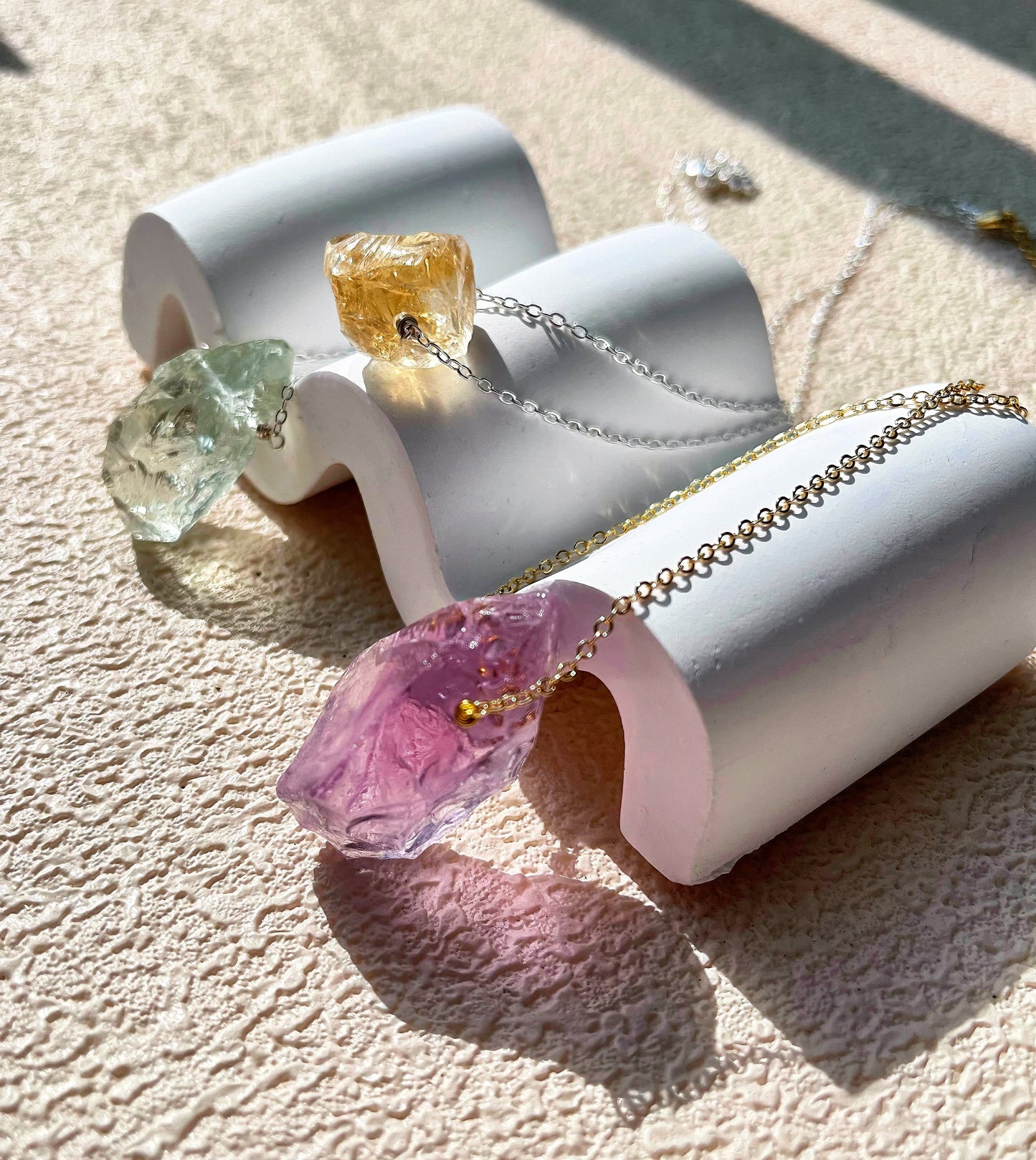 Citrine Rough Stone Necklace