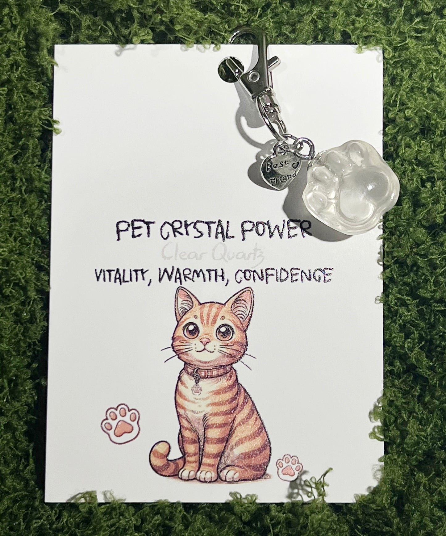 Crystal Cat Paw Pet Pendant——Gentle Comfort for the Soul