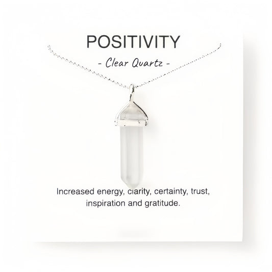 Positivity - Clear Quartz Pendant