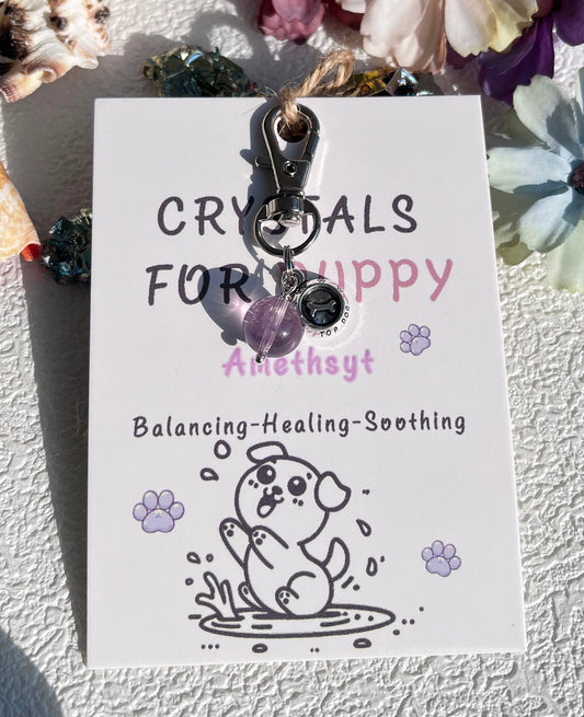A Touch of Elegance and Energy for Your Dog: Crystal Pendant for Dog Collars